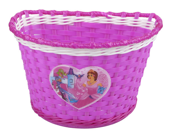koš na řídítka Girl růžovo-bílo-fialová PRO-T dětský 