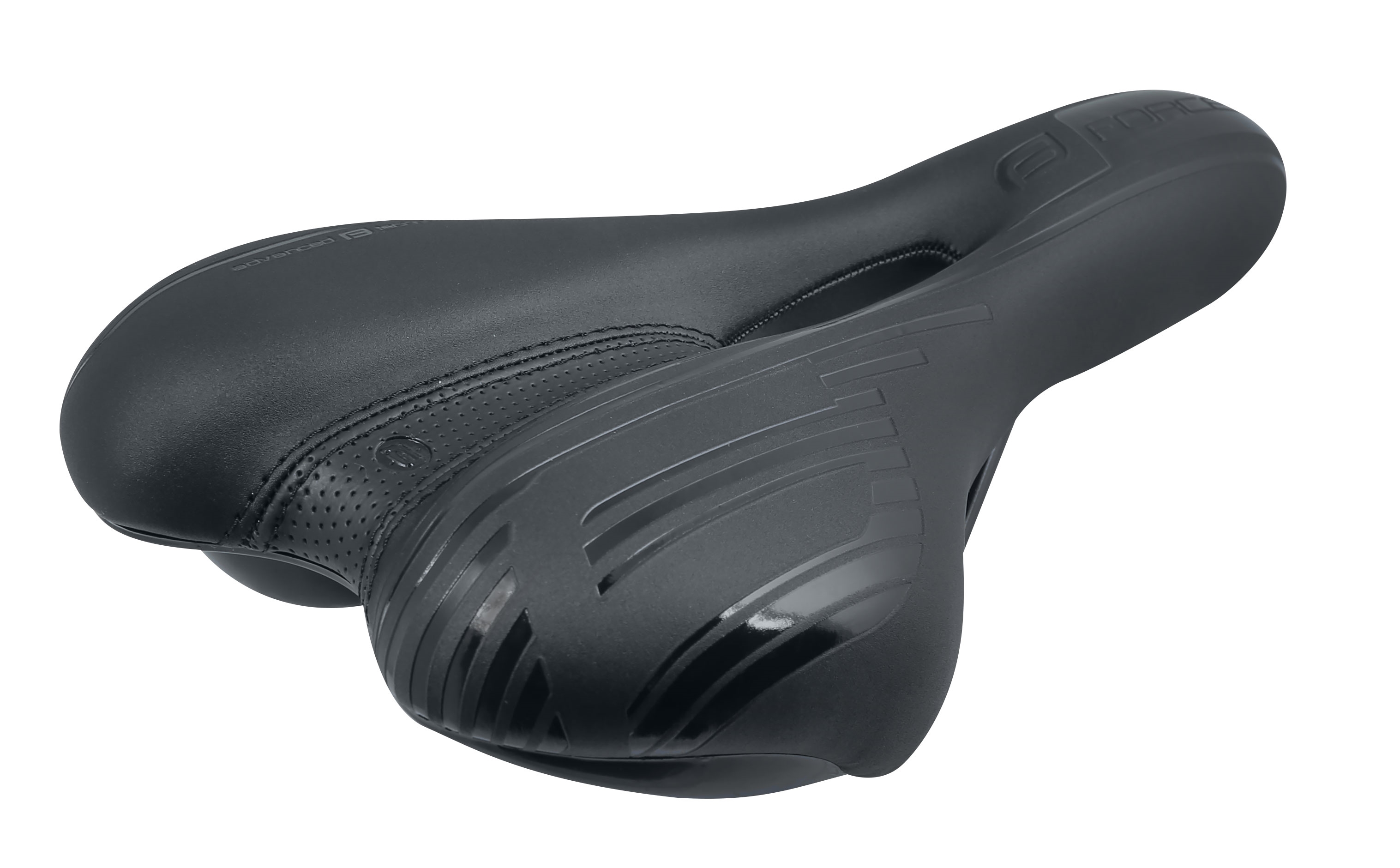 sedlo FORCE ZAK turistické pánské, černé mat/lesk