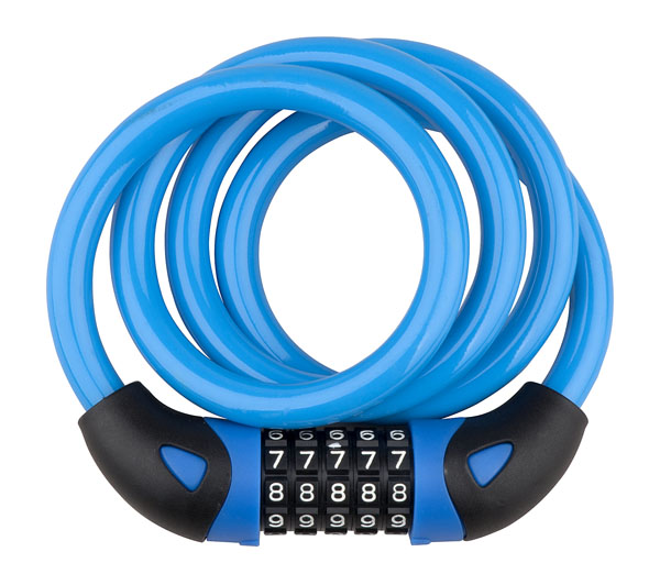 Zámek spirála kódový PRO-T Plus 5 čísel M12 x 120cm Color - více barevných variant