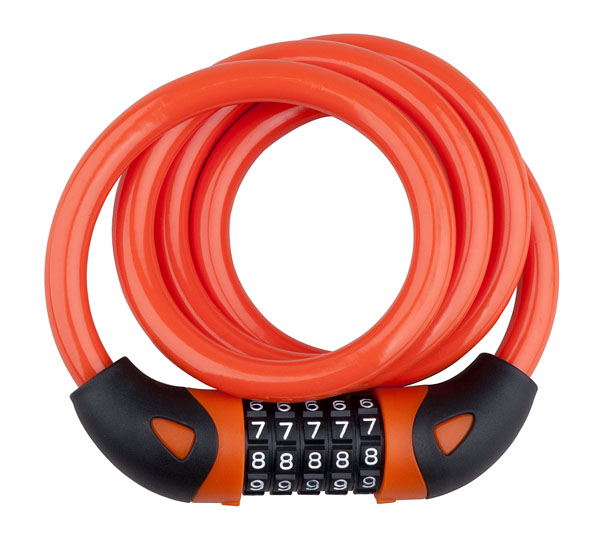Zámek spirála kódový PRO-T Plus 5 čísel M12 x 120cm Color - více barevných variant