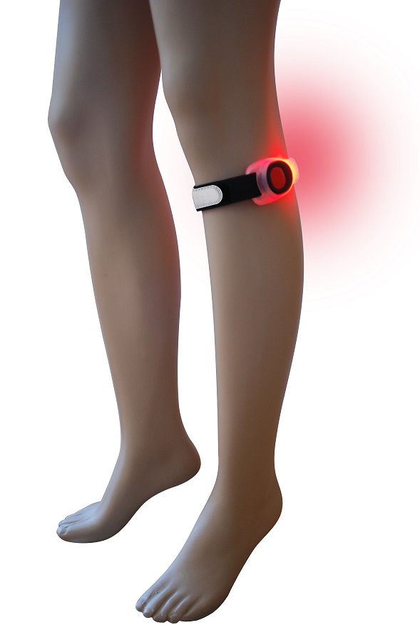 Reflexní led pásek, červený