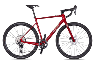 Gravel kolo 4Ever GRIZZLY ELITE - flame red / hologram - karbon